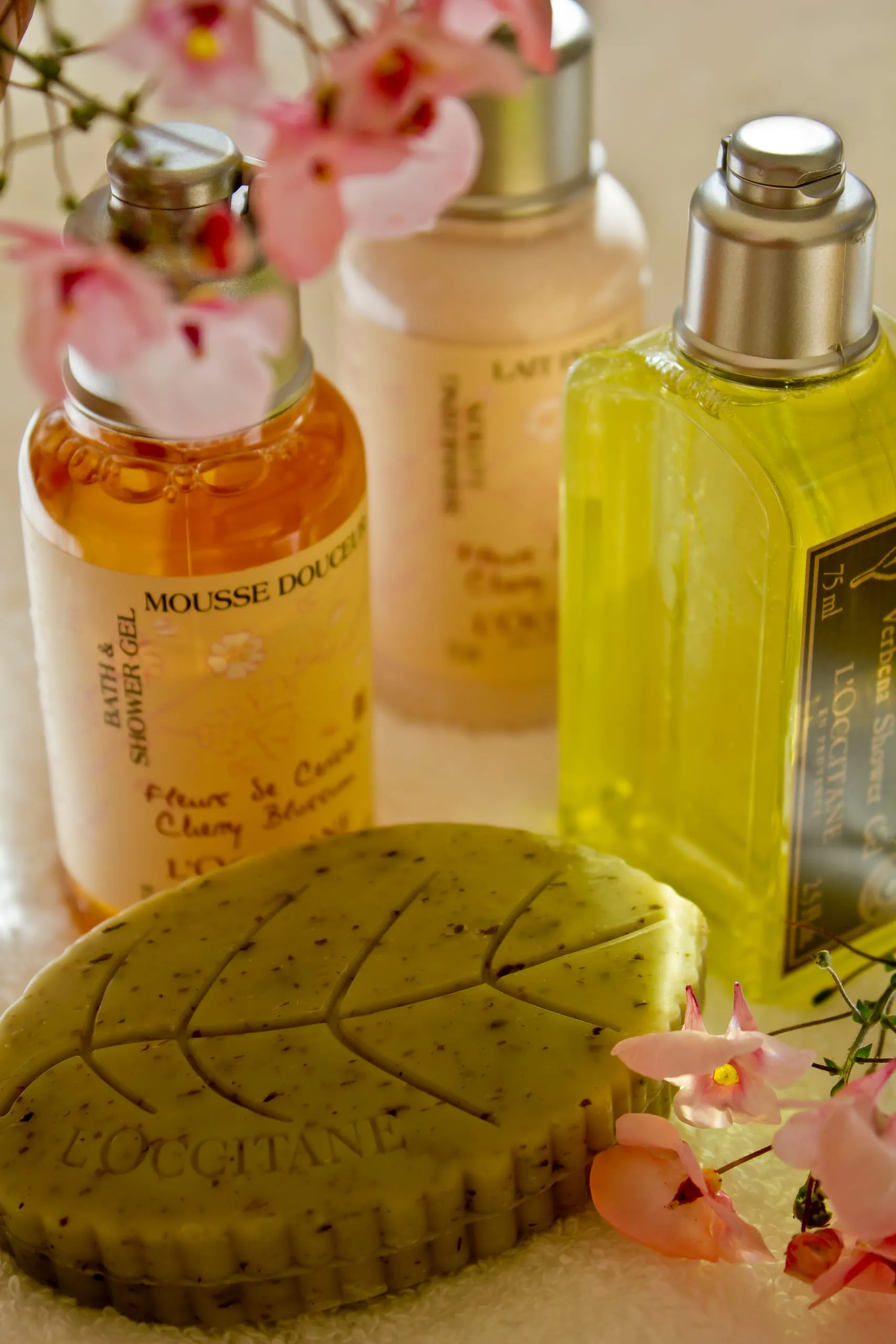Complimentary l’Occitane and REN toiletries